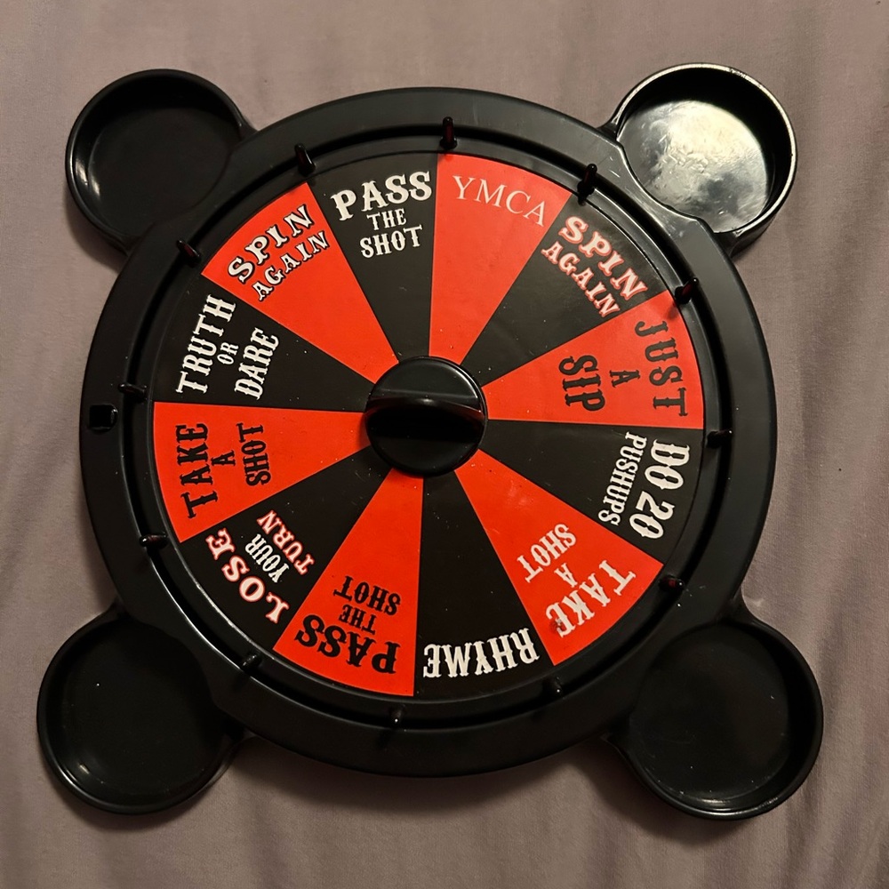 Red and Black Spin the Shot Game